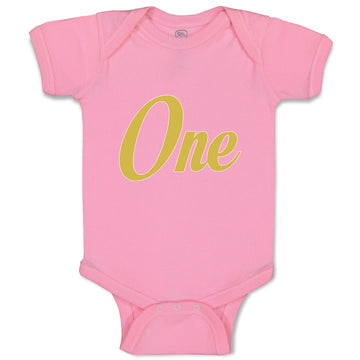 Baby Clothes Golden 1 Birthday Celebration Age Baby Bodysuits Boy & Girl Cotton