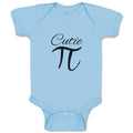 Baby Clothes Cutie Pi, Mathematical Symbol Baby Bodysuits Boy & Girl Cotton