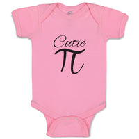 Baby Clothes Cutie Pi, Mathematical Symbol Baby Bodysuits Boy & Girl Cotton