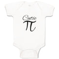 Baby Clothes Cutie Pi, Mathematical Symbol Baby Bodysuits Boy & Girl Cotton
