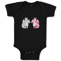 Baby Clothes Dinosaur Couple Animals Dinosaurs Baby Bodysuits Boy & Girl Cotton