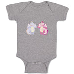 Baby Clothes Dinosaur Couple Animals Dinosaurs Baby Bodysuits Boy & Girl Cotton