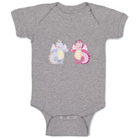 Baby Clothes Dinosaur Couple Animals Dinosaurs Baby Bodysuits Boy & Girl Cotton