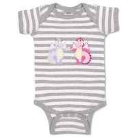 Baby Clothes Dinosaur Couple Animals Dinosaurs Baby Bodysuits Boy & Girl Cotton