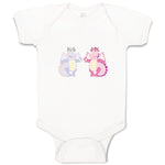 Baby Clothes Dinosaur Couple Animals Dinosaurs Baby Bodysuits Boy & Girl Cotton