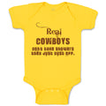 Baby Clothes Real Cowboys Don'T Take Showers They Just Clust off Western Cotton