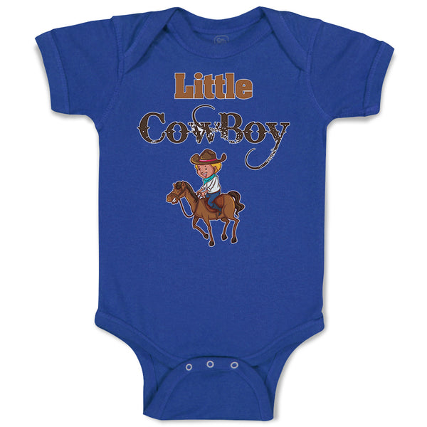 Baby Clothes Little Cowboy Western Baby Bodysuits Boy & Girl Cotton