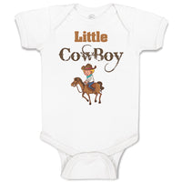 Baby Clothes Little Cowboy Western Baby Bodysuits Boy & Girl Cotton