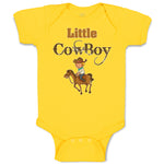 Baby Clothes Little Cowboy Western Baby Bodysuits Boy & Girl Cotton