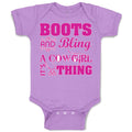 Baby Clothes Boots and Bling Cowgirl Thing Western Baby Bodysuits Cotton