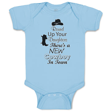 Baby Clothes Round up Your Daughters There's A New Cowboy in Town Baby Bodysuits