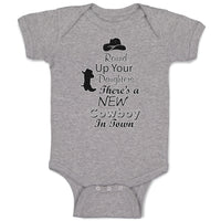 Baby Clothes Round up Your Daughters There's A New Cowboy in Town Baby Bodysuits