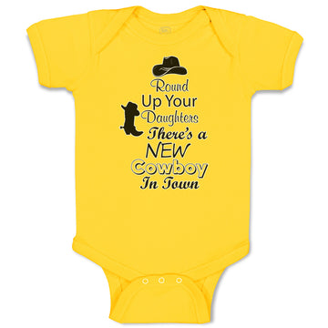 Baby Clothes Round up Your Daughters There's A New Cowboy in Town Baby Bodysuits