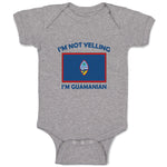 Baby Clothes I'M Not Yelling I Am Guam(Chamorro) Guam Countries Baby Bodysuits