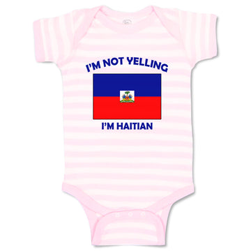 Baby Clothes I'M Not Yelling I Am Haitian Haiti Countries Baby Bodysuits Cotton