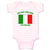 Baby Clothes I'M Not Yelling I Am Italian Italy Countries Baby Bodysuits Cotton