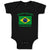 Baby Clothes I'M Not Yelling I Am Brazilian Brazil Countries Baby Bodysuits