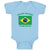 Baby Clothes I'M Not Yelling I Am Brazilian Brazil Countries Baby Bodysuits