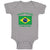 Baby Clothes I'M Not Yelling I Am Brazilian Brazil Countries Baby Bodysuits