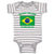 Baby Clothes I'M Not Yelling I Am Brazilian Brazil Countries Baby Bodysuits