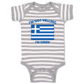 Baby Clothes I'M Not Yelling I Am Greek Greece Countries Baby Bodysuits Cotton