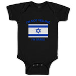 Baby Clothes I'M Not Yelling I Am Israeli Israel Countries Baby Bodysuits Cotton
