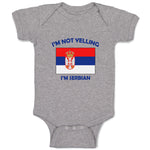 Baby Clothes I'M Not Yelling I Am Serbian Serbia Countries Baby Bodysuits Cotton