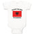 Baby Clothes I'M Not Yelling I Am Albanian Albania Countries Baby Bodysuits