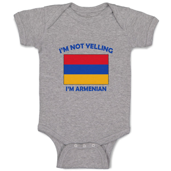 Baby Clothes I'M Not Yelling I Am Armenian Armenia Countries Baby Bodysuits