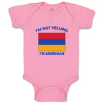 Baby Clothes I'M Not Yelling I Am Armenian Armenia Countries Baby Bodysuits