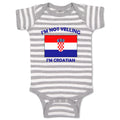 Baby Clothes I'M Not Yelling I Am Croatian Croatia Countries Baby Bodysuits