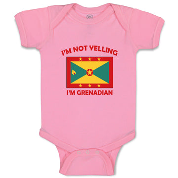 Baby Clothes I'M Not Yelling I Am Grenadian Grenada Countries Baby Bodysuits