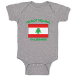 Baby Clothes I'M Not Yelling I Am Lebanese Lebanon Countries Baby Bodysuits
