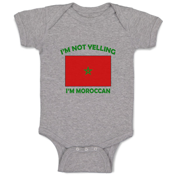 Baby Clothes I'M Not Yelling I Am Moroccan Morocco Countries Baby Bodysuits