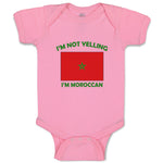 Baby Clothes I'M Not Yelling I Am Moroccan Morocco Countries Baby Bodysuits