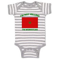 Baby Clothes I'M Not Yelling I Am Moroccan Morocco Countries Baby Bodysuits