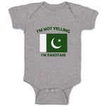 Baby Clothes I'M Not Yelling I Am Pakistanis Pakistan Countries Baby Bodysuits