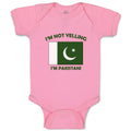 Baby Clothes I'M Not Yelling I Am Pakistanis Pakistan Countries Baby Bodysuits