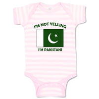 Baby Clothes I'M Not Yelling I Am Pakistanis Pakistan Countries Baby Bodysuits