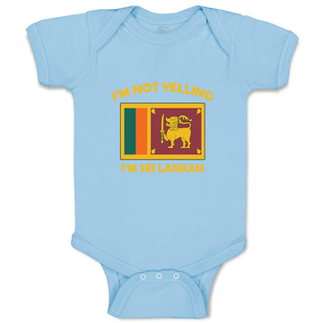 Baby Clothes I'M Not Yelling I Am Sri Lankan Countries Baby Bodysuits Cotton