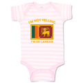 Baby Clothes I'M Not Yelling I Am Sri Lankan Countries Baby Bodysuits Cotton
