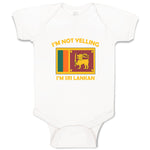 Baby Clothes I'M Not Yelling I Am Sri Lankan Countries Baby Bodysuits Cotton