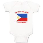 Baby Clothes I'M Not Yelling I Am Filipino Countries Baby Bodysuits Cotton