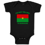 Baby Clothes I'M Not Yelling I Am Burkinabe Burkina Countries Baby Bodysuits