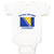 Baby Clothes I'M Not Yelling I Am Bosnian Countries Baby Bodysuits Cotton