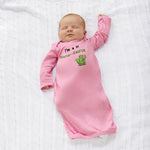 Baby Sleeper Gowns Small Dinosaur I'M Lil Sister-Saurus Dinos Baby Nightgowns - Cute Rascals