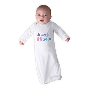 Baby Sleeper Gowns Jelly Bean Funny Humor Baby Nightgowns Cotton