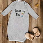 Baby Sleeper Gowns Nonie's Boy Grandmother Grandma Baby Nightgowns Cotton - Cute Rascals