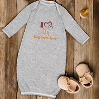 Baby Sleeper Gowns I Love My Big Brother Funny Baby Nightgowns Cotton - Cute Rascals