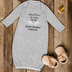 Baby Sleeper Gowns Hand Picked for Earth by My Great Brother in Heaven Cotton - Cute Rascals